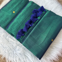 Raga Tissue Saree | Peacock Hues
