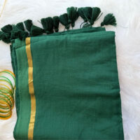 Mul Cotton Saree | Green